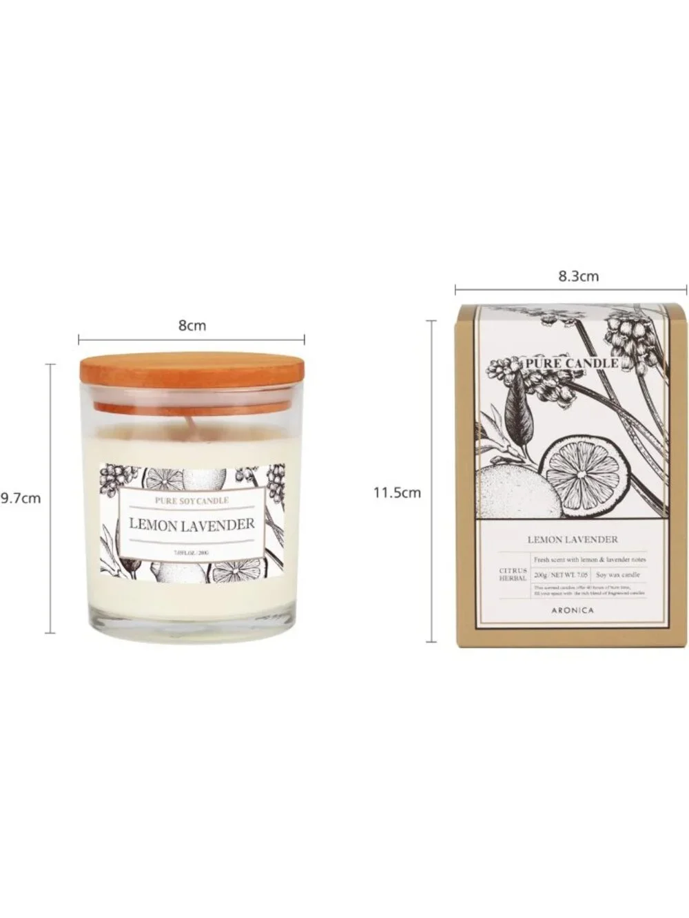 Non-Toxic Apple Scented Candles | Long Lasting Fruity Aroma | Clean Burning